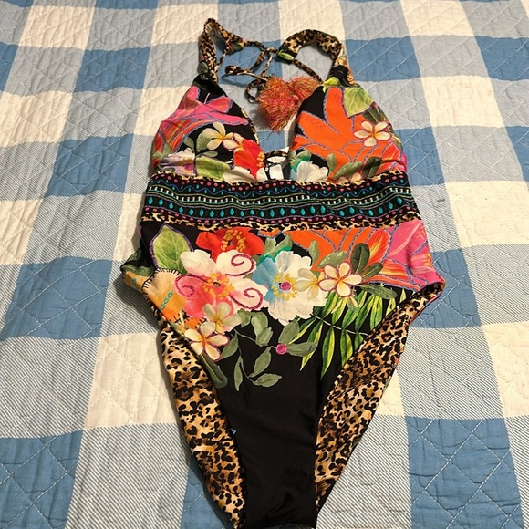 Sunshine 79 Swimsuit One Piece Reversible Tropical Leopard Print NWOT size 8 - Picture 8 of 13